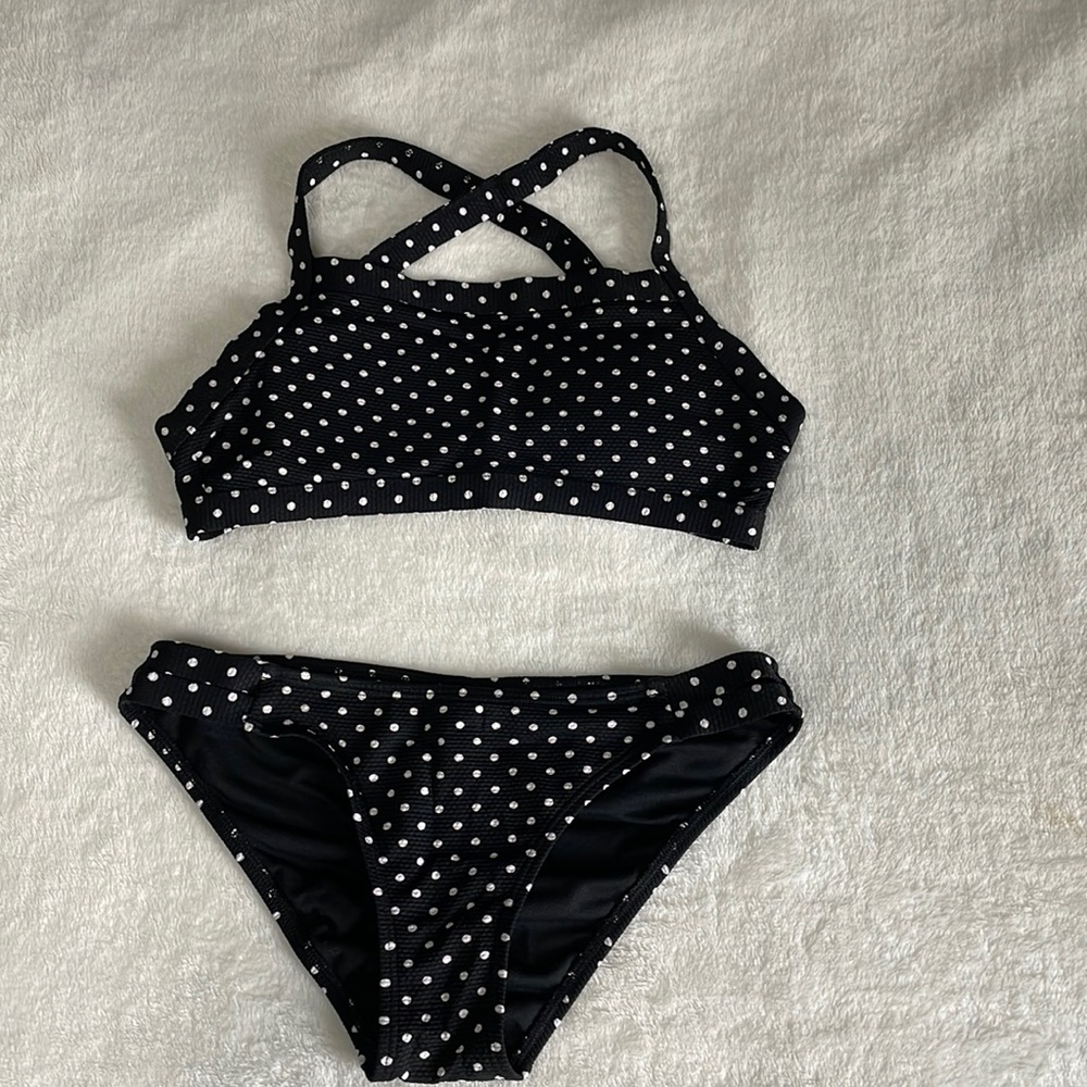 SO Womens Black Poka Dot Bikini